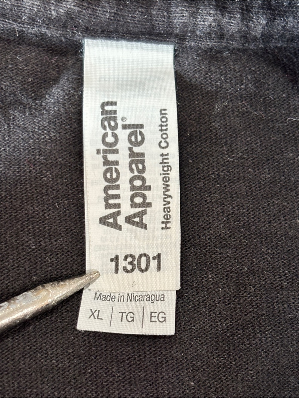 American Apparel Black Short-Sleeve Moose Stamp Graphic Tee - Picture 6 of 9